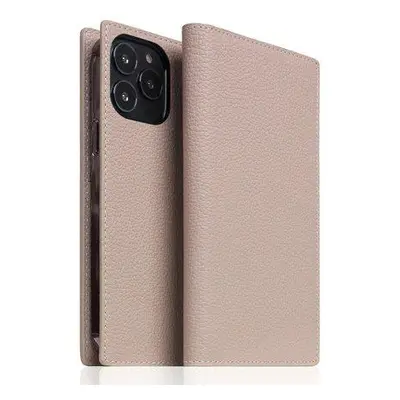 SLG Design puzdro D8 Full Grain Leather pre iPhone 14 Pro Max - Light Cream