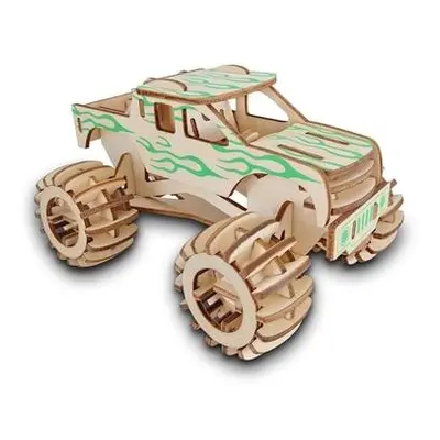 Woodcraft Dřevěné 3D puzzle Monster truck