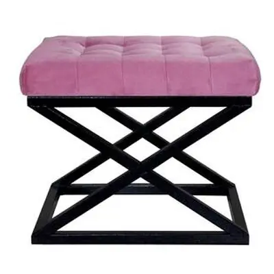 Atelier del Sofa Pouffe Capraz - Black, Fuchsia BlackFushcia