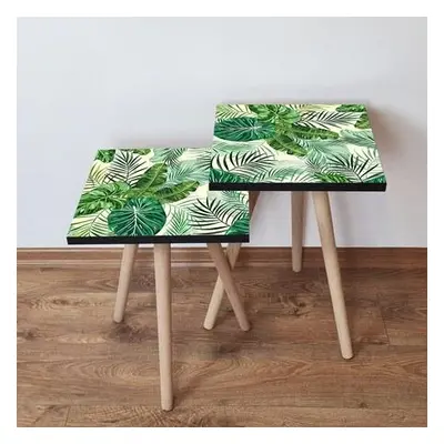 Hanah Home Nesting Table (2 Pieces) 2SHP98 - Green GreenCream