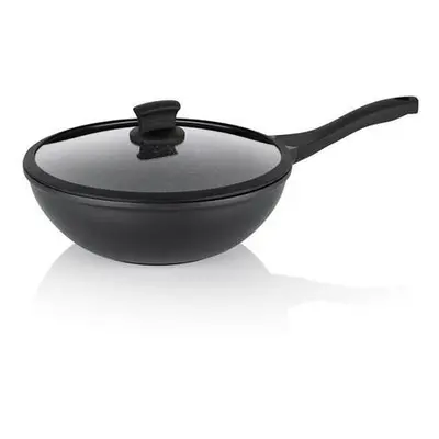 Wok Stella Nova litý hliník černý 10,0cm 30,0cm 5,0l