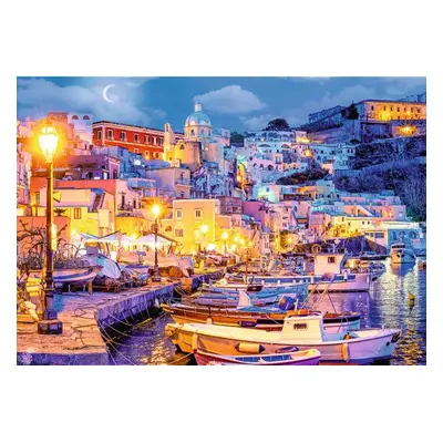 TREFL Puzzle Ostrov Procida v noci, Itálie 1000 dílků