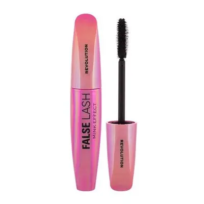 Makeup Revolution London False Lash Mink Effect objemová řasenka se silikonovým kartáčkem Black 