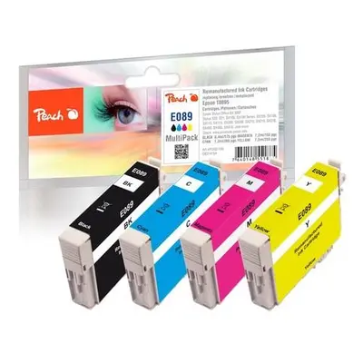 PEACH kompatibilní cartridge Epson T0895 MultiPack 1x Black, Cyan, Magenta, Yellow, 1x8,4 ml, 3x