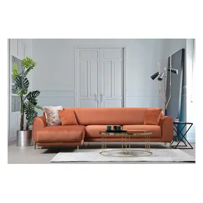 Atelier del Sofa Corner Sofa-Bed Image Corner Left ( Chl-3R ) - Cinnamon