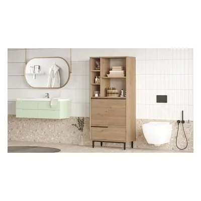 Hanah Home Bathroom Cabinet ON9C-S Walnut