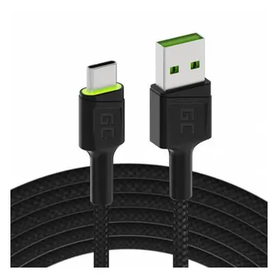 Green Cell KABGC06 USB - USB-C, 120cm, černý