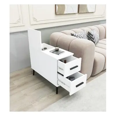 Hanah Home Side Table Island - White