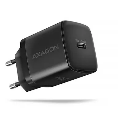 AXAGON ACU-PD20, nabíječka do sítě 20W, 1x port USB-C, PD3.0/PPS/QC4+/AFC/Apple, černá