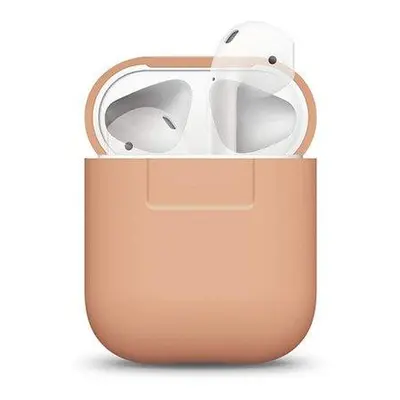 Elago Airpods Silicone Case - Peach