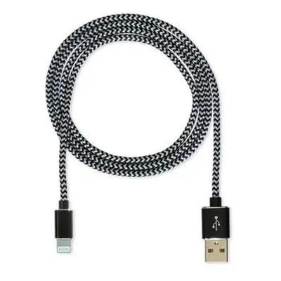 CUBE1 nylon datový kabel USB > Lightning, 1m,Black