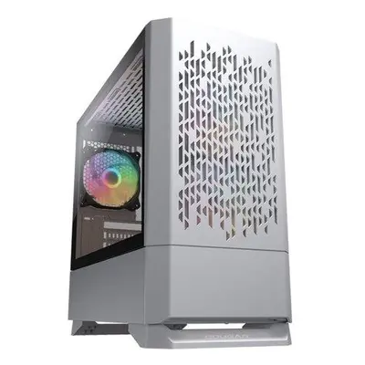 COUGAR MG140 Air RGB White | PC Case | Mini Tower / Air Vents Front Panel / 3 x ARGB Fans / 4mm 