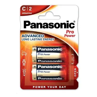 PANASONIC Alkalické baterie Pro Power LR14PPG/2BP C 1,5V (Blistr 2ks)