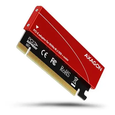 AXAGON PCEM2-S, PCIe x16 - M.2 NVMe M-key slot adaptér, + pasivní chladič, PCEM2-S