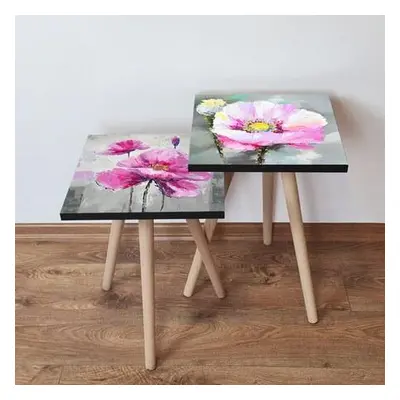 Hanah Home Nesting Table (2 Pieces) 2SHP459 - Multicolor