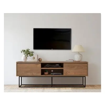 Hanah Home TV Stand Rodez 140 WalnutBlack