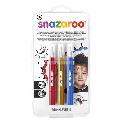 SNAZAROO Štětce Brush Pen s barvami na obličej Dobrodružství