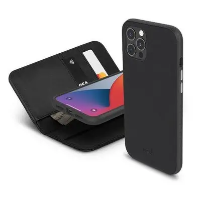 Moshi puzdro Overture with Detachable Magnetic Wallet pre iPhone 12 Pro Max - Black