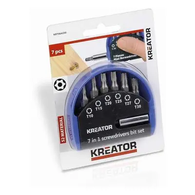 KREATOR KRT064250 Sada bitů s nástavcem TORX 7dílů