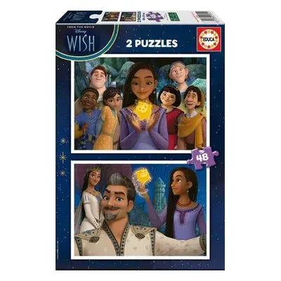 EDUCA Puzzle Přání 2x48 dílků