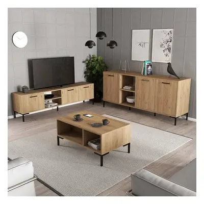 Hanah Home Living Room Furniture Set SET 1596-2086-1636 Oak