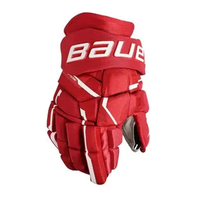 Bauer Rukavice Supreme Mach S23 INT, Intermediate, červená, 13"