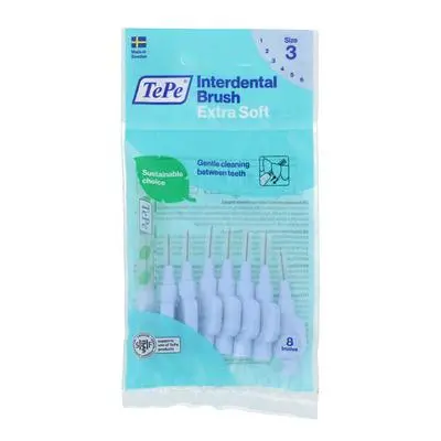 TePe Mezizubní kartáčky Interdental Brush Extra Soft, 8, 0,6mm, modrý