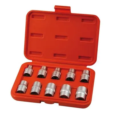 EXTOL PREMIUM hlavice nástrčné vnitřní TORX, sada 10ks, 1/2", CrV/S2