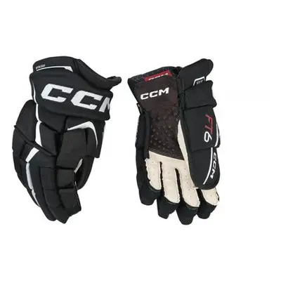 CCM Rukavice Jetspeed FT6 SR, černá-bílá, Senior, 13", Bílá-Černá