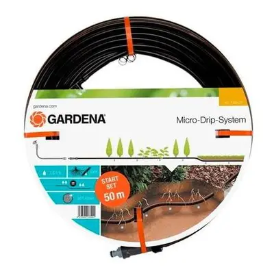 Gardena 1389-20 Micro-Drip-System startovací sada – kapková závlaha pro rostliny v řádcích, podz