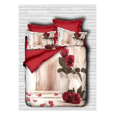 L'essentiel Maison Single Quilt Cover Set 119 RedWhiteGreen