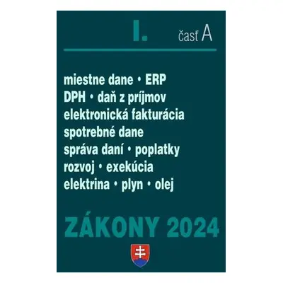 Zákony I A 2024 daňové zákony