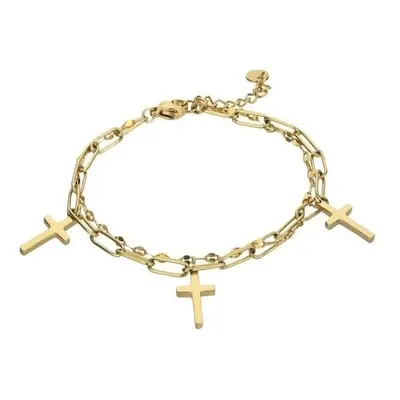 Marc Malone Pozlacený dvojitý náramek May Gold Bracelet MCB23045G