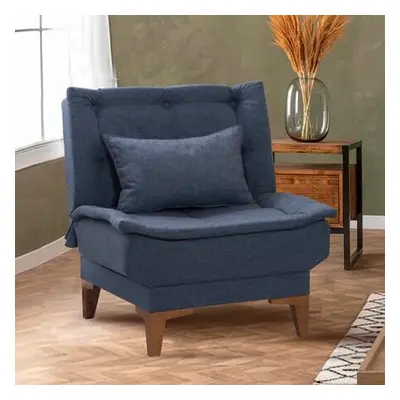 Atelier del Sofa Wing Chair Santo - Dark Blue