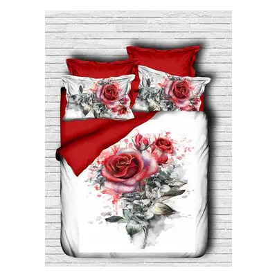 L'essentiel Maison Double Quilt Cover Set 123 RedGreenWhite