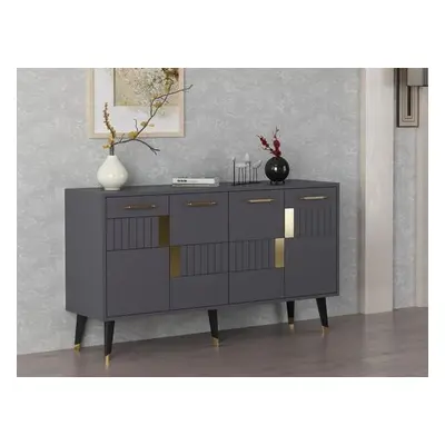 Hanah Home Console Moda - Anthracite, Gold AnthraciteGold