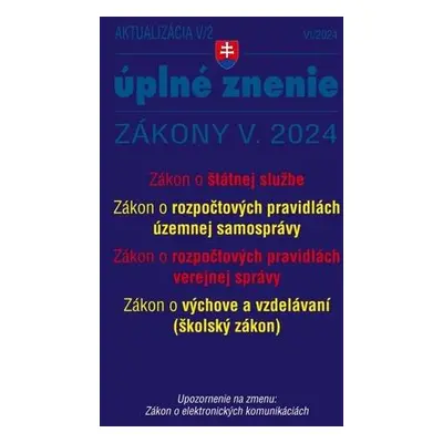 Aktualizácia V/2 2024 - štátna služba, informačné technológie verejnej správy