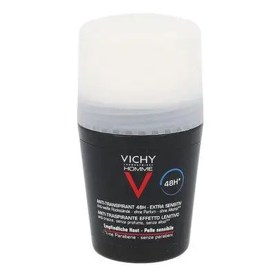 Vichy Deodorant pro citlivou pokožku Homme 48H Deo roll-on (Anti-Transpirant Extra Sensitive) 50