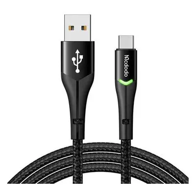 Kabel USB na USB-C Mcdodo Magnificence CA-7960 LED, 1m (černý)