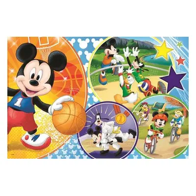 TREFL Puzzle Mickey Mouse sportuje MAXI 24 dílků