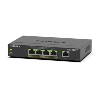 NETGEAR 5PT GE PLUS SWCH W/ HI-PWR POE+, GS305EPP-100PES