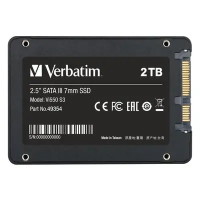 VERBATIM SSD Vi550 S3 2TB SATA III, 2.5” W 550/ R 500 MB/s