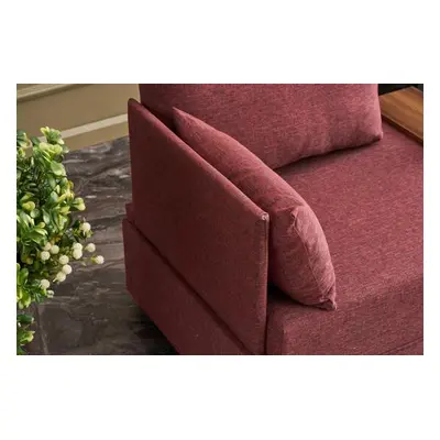 Atelier del Sofa 1-Seat Sofa Fly Left - Claret Red