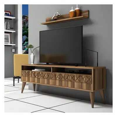 Hanah Home TV Unit Line - Walnut