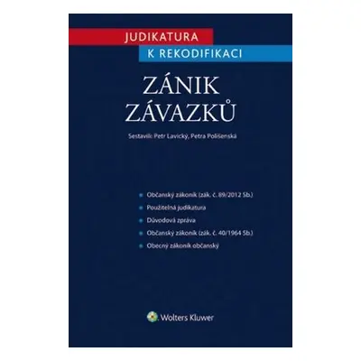 Judikatura k rekodifikaci Zánik závazků