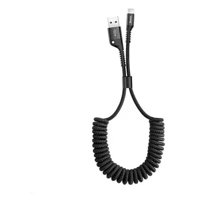 Baseus Pružinový kabel Lightning 1m 2A - černý