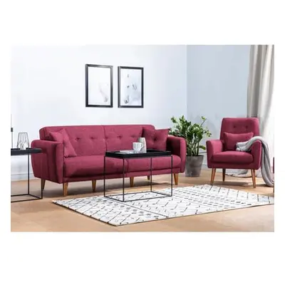 Atelier del Sofa Sofa-Bed Set Aria-TKM02-94819 Claret Red