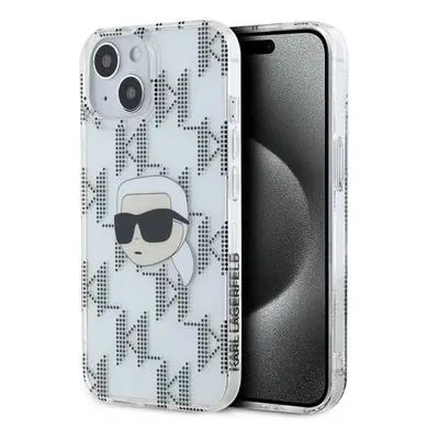 Karl Lagerfeld IML Electroplated Karl Head Zadní Kryt pro iPhone 15 Transparent