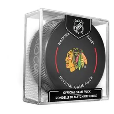 InGlasCo Fanouškovský puk NHL Official Game Puck (1ks), Chicago Blackhawks