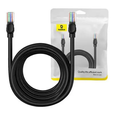 Síťový kabel Baseus Ethernet CAT5, 8 m (černý)